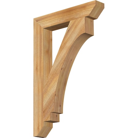 Ekena Millwork Imperial Slat Rough Sawn Bracket, Western Red Cedar, 4"W x 24"D x 36"H BKT04X24X36IMP06RWR
